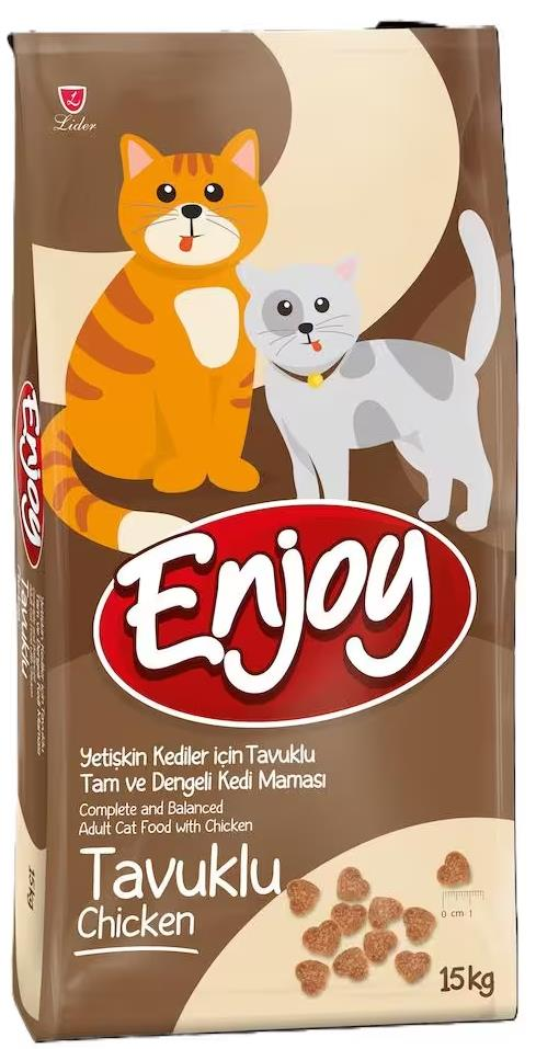 Enjoy Tavuklu Yetişkin Kedi Maması 15 Kg