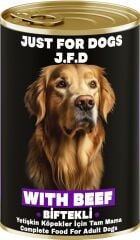 Just For Dogs Biftekli Yetişkin Köpek Konservesi 400 Gr 24 Adet