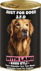 Just For Dogs Kuzu Etli Yavru Köpek Konservesi 24 Adet 400 Gr