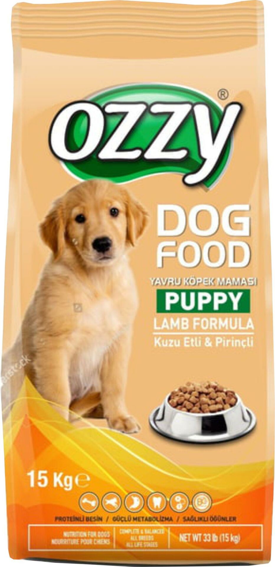 Ozzy Kuzu Etli ve Pirinçli Yavru Köpek Maması 15 Kg