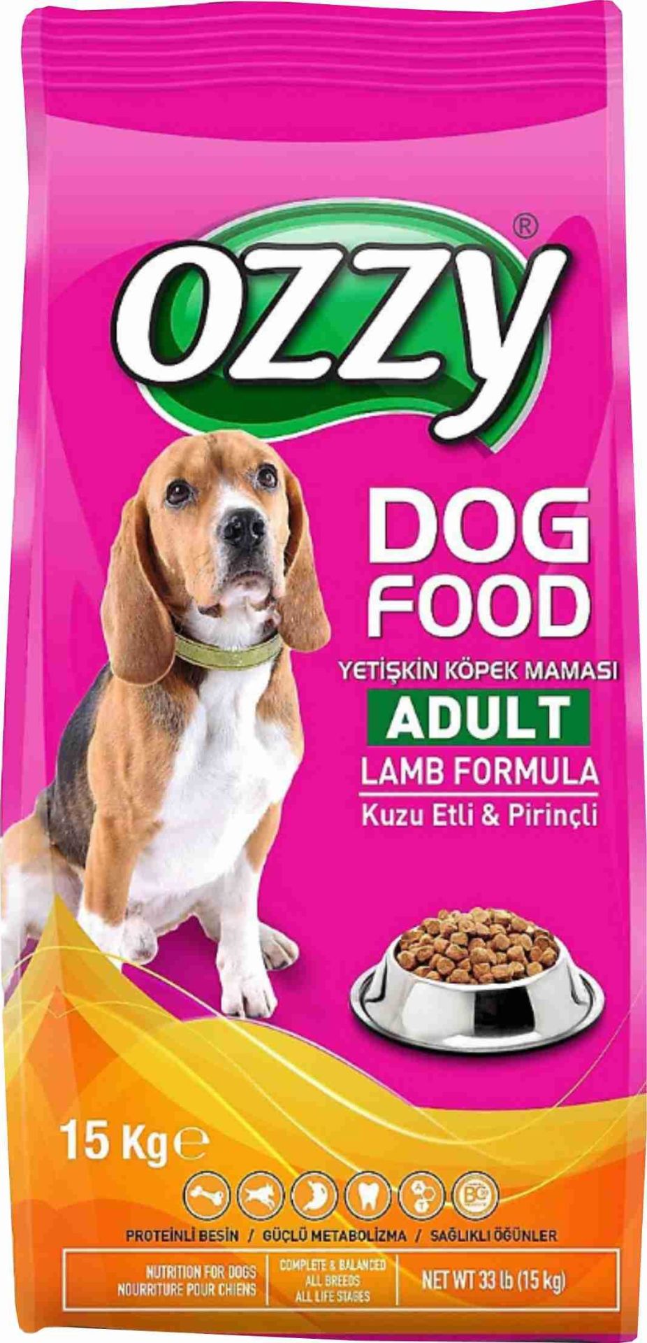 Ozzy Kuzu Etli Yetişkin Köpek Maması 15 Kg