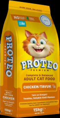 Proteo Tavuk Etli Yetişkin Kedi Maması 15 Kg