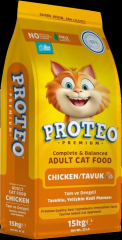 Proteo Tavuk Etli Yetişkin Kedi Maması 15 Kg