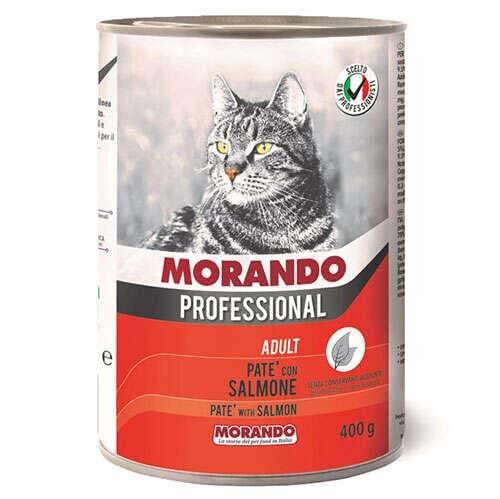 Morando Pate Somonlu Kedi Konservesi 400 Gr 24 Adet