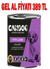 CanDog Kuzu Etli Yavru Köpek Konservesi 400 Gr 20 Adet