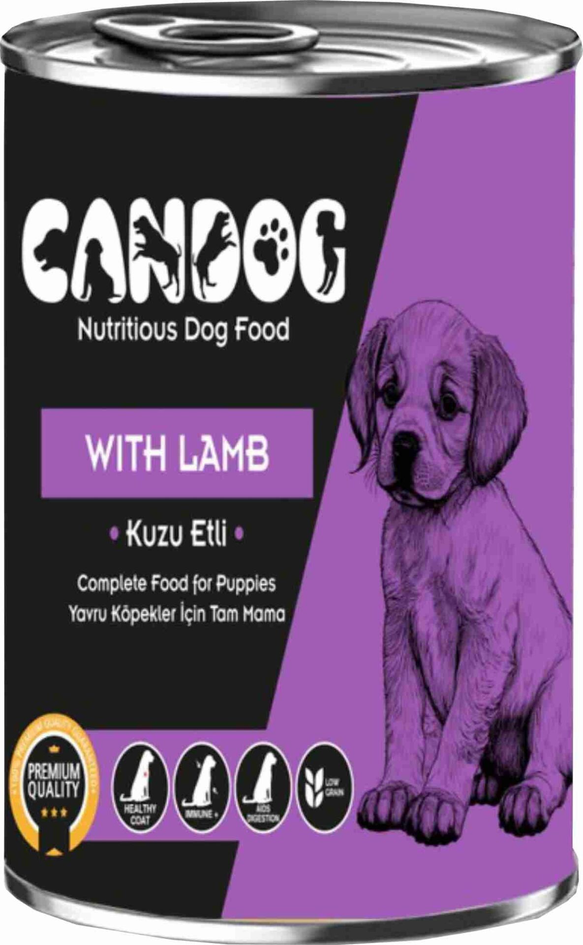 CanDog Kuzu Etli Yavru Köpek Konservesi 400 Gr 24 Adet