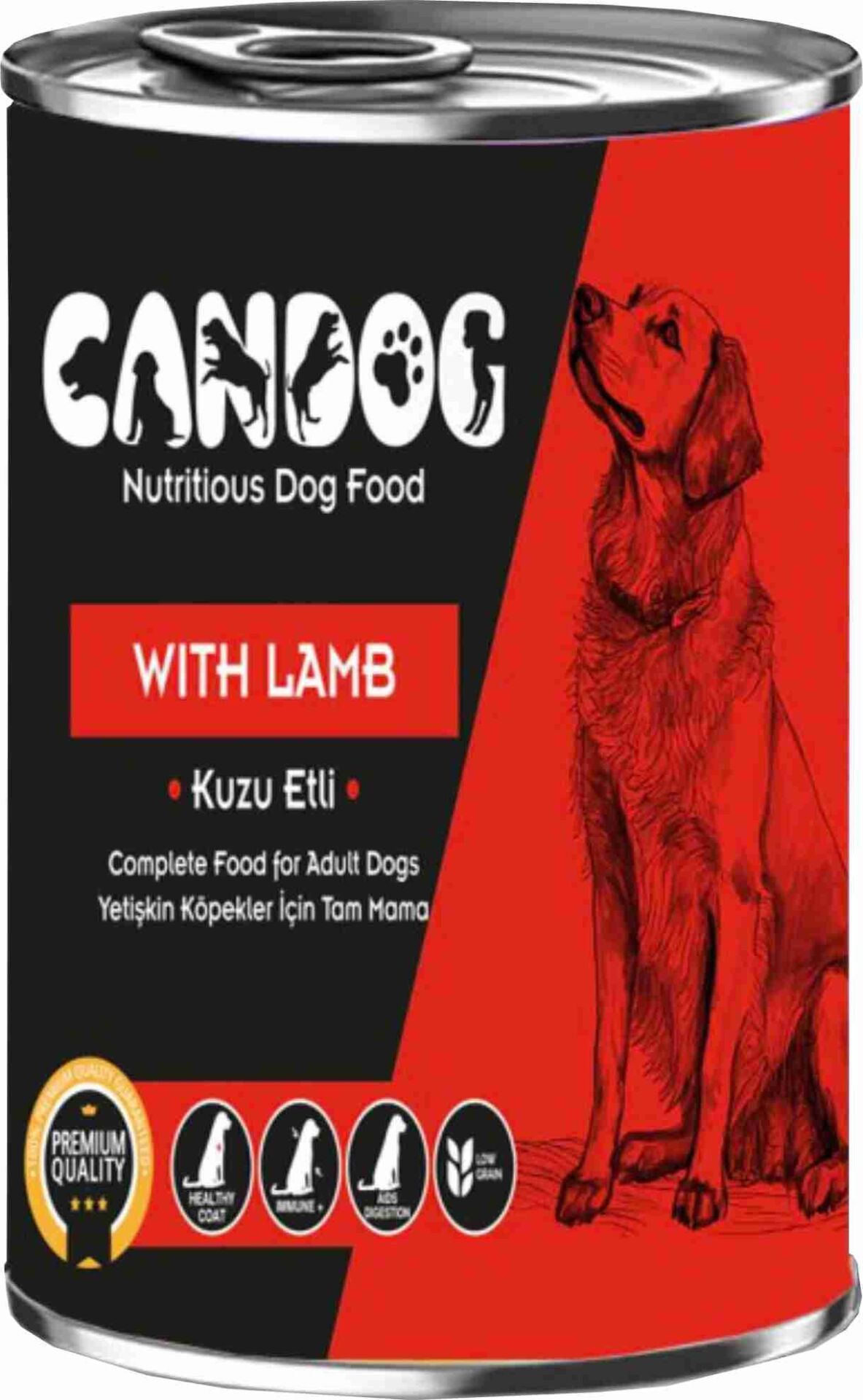 CanDog Kuzu Etli Yetişkin Köpek Konservesi 400 Gr 24 Adet