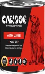 CanDog Kuzu Etli Yetişkin Köpek Konservesi 400 Gr 24 Adet