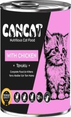 CanCat Tavuk Etli Yavru Kedi Konservesi 400 Gr 24 Adet