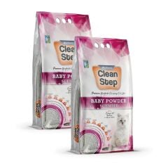 Jadawa Clean Step Bebek Pudralı Kedi Kumu 2 Adet 10 Litre